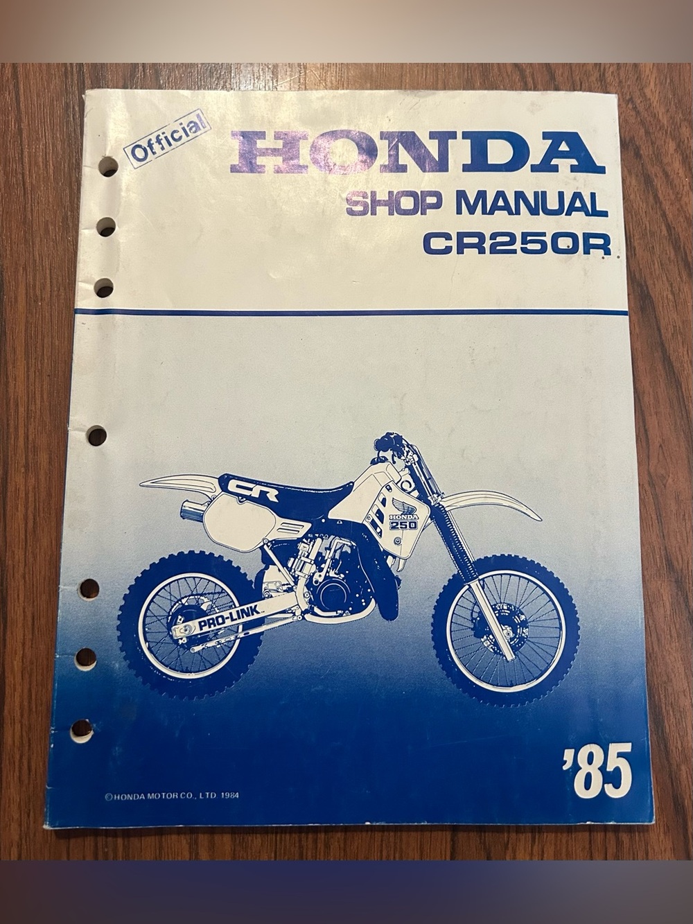 1985 Honda CR250R Dirt Bike Official Motorcycle Shop Service Repair Manual